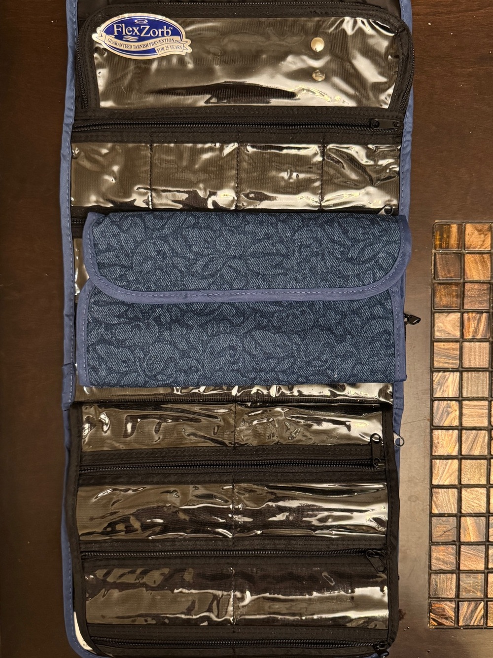 PreZerve Blue Travel Jewelry Organizer